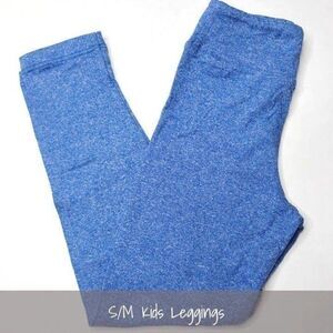 New LuLaRoe Kids Leggings S/M Heathered Blue